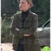 LUCIFER LAUREN GERMAN (CHLOE DECKER) GREEN COTTON COAT