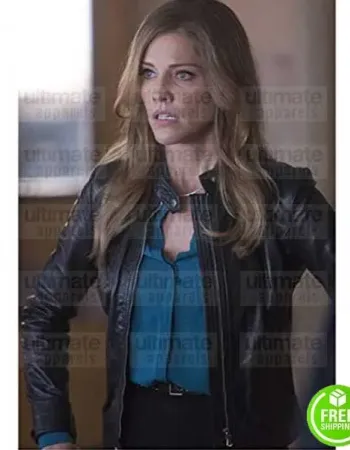 LUCIFER TRICIA HELFER (CHARLOTTE) BLACK LEATHER JACKET