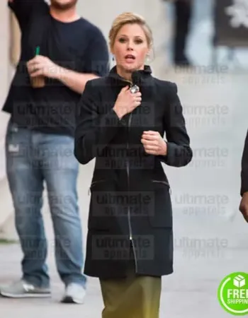 MODERN FAMILY JULIE BOWEN (CLAIRE DUNPHY) BLACK WOOL COAT