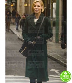 MODERN FAMILY JULIE BOWEN (CLAIRE DUNPHY) GREEN WOOL TRENCH COAT