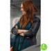NON-STOP JULIANNE MOORE (JEN SUMMERS) BLACK LEATHER JACKET