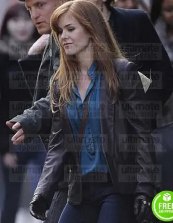 NOW YOU SEE ME ISLA FISHER (HENLEY REEVES) BLACK LEATHER JACKET