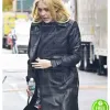 OCEAN'S 8 DAKOTA FANNING (PENELOPE STERN) BLACK LEATHER COAT OCEAN'S 8 DAKOTA FANNING (PENELOPE STERN) BLACK LEATHER COAT