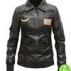 CAPTAIN MARVEL BRIE LARSON AVIATOR FLIGHT BROWN JACKET CAPTAIN MARVEL BRIE LARSON AVIATOR FLIGHT BROWN JACKET