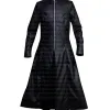Matrix Reloaded Trinity Carrie-Anne Moss Trench Leather Coat
