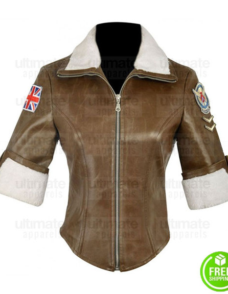 OVERWATCH TRACER BROWN LEATHER JACKET OVERWATCH TRACER BROWN LEATHER JACKET