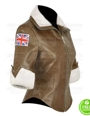OVERWATCH TRACER BROWN LEATHER JACKET OVERWATCH TRACER BROWN LEATHER JACKET
