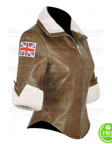 OVERWATCH TRACER BROWN LEATHER JACKET OVERWATCH TRACER BROWN LEATHER JACKET