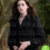 PASSENGERS ANNE HATHAWAY (CLAIRE SUMMERS) BLACK WOOL TRENCH COAT