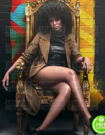 QUEEN SONO PEARL THUSI BROWN SUEDE COAT QUEEN SONO PEARL THUSI BROWN SUEDE COAT