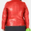 RED LEATHER JACKET PLUS SIZE