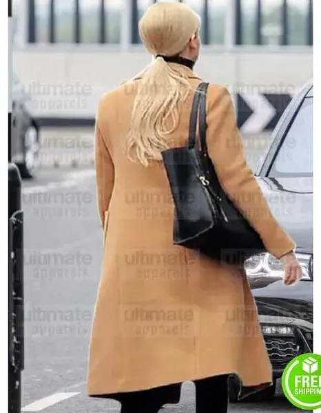RED SPARROW JENNIFER LAWRENCE (DOMINIKA EGOROVA) BROWN COTTON COAT
