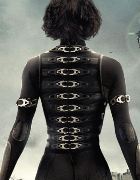 RESIDENT EVIL RETRIBUTION MILLA JOVOVICH BLACK VEST