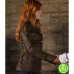 SHADOWHUNTERS KATHERINE MCNAMARA (CLARY FRAY) GREEN COTTON JACKET