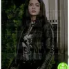 SHADOWHUNTERS EMERAUDE TOUBIA (ISABELLE LIGHTWOOD) BLACK LEATHER JACKET