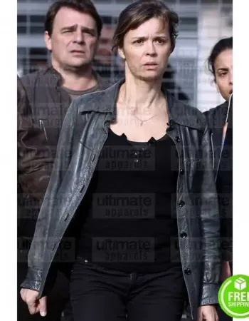SPIRAL CAROLINE PROUST (LAURE BERTHAUD) BLACK LEATHER JACKET