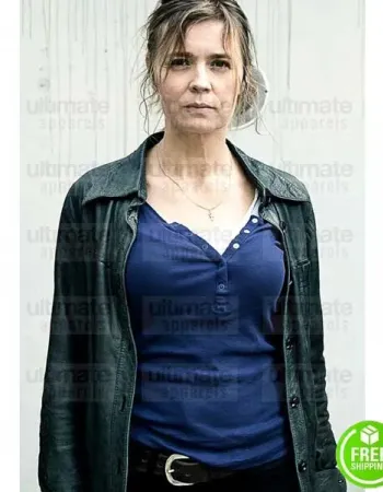 SPIRAL CAROLINE PROUST (LAURE BERTHAUD) BLACK LEATHER JACKET SPIRAL CAROLINE PROUST (LAURE BERTHAUD) BLACK LEATHER JACKET