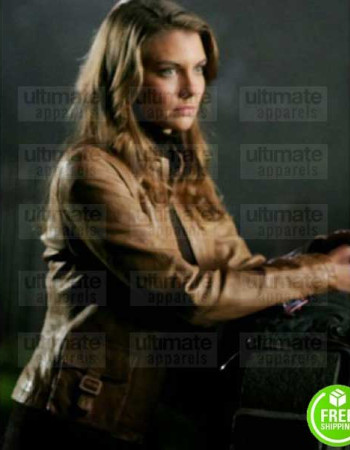 SUPERNATURAL LAUREN COHAN (BELA TALBOT) BROWN LEATHER JACKET SUPERNATURAL LAUREN COHAN (BELA TALBOT) BROWN LEATHER JACKET