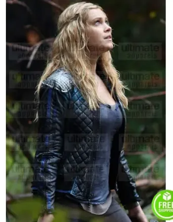 THE 100 ELIZA TAYLOR (CLARKE GRIFFIN) QUILTED LEATHER JACKET