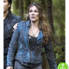 THE 100 PAIGE TURCO (ABIGAIL GRIFFIN) BLUE LEATHER JACKET