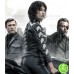 THE COURIER OLGA KURYLENKO BLACK BIKER LEATHER JACKET