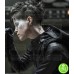 THE GIRL IN THE SPIDER'S WEB CLAIRE FOY BLACK LEATHER JACKET
