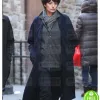 THE RHYTHM SECTION BLAKE LIVELY (STEPHANIE PATRICK) BLUE COTTON TRENCH COAT