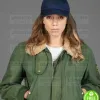 THE STRANGER HANNAH JOHN-KAMEN GREEN COTTON JACKET