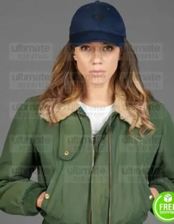 THE STRANGER HANNAH JOHN-KAMEN GREEN COTTON JACKET