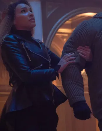 THE UMBRELLA ACADEMY EMMY RAVER-LAMPMAN BLACK FROCK JACKET