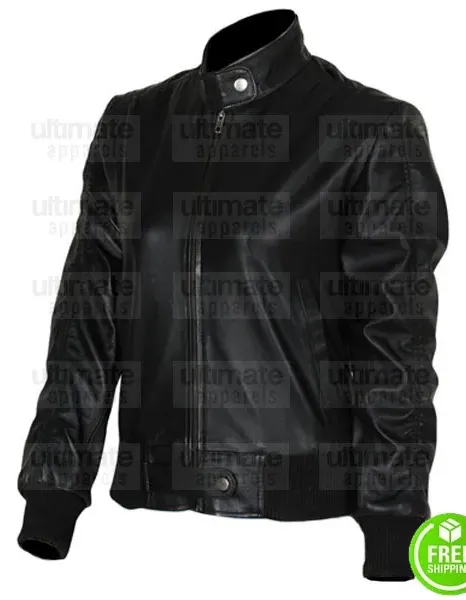 The Vampire Diaries Nina Dobrev Elena Gilbert Black Leather Jacket