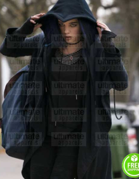 TITANS TEAGAN CROFT (RAVENS) GREY COTTON HOODIE JACKET TITANS TEAGAN CROFT (RAVENS) GREY COTTON HOODIE JACKET