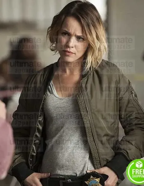 TRUE DETECTIVE RACHEL MCADAMS (ANI BEZZERIDES) GREEN BOMBER JACKET TRUE DETECTIVE RACHEL MCADAMS (ANI BEZZERIDES) GREEN BOMBER JACKET
