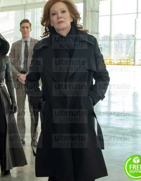 WATCHMEN JEAN SMART (LAURIE BLAKE) BLACK COTTON COAT WATCHMEN JEAN SMART (LAURIE BLAKE) BLACK COTTON COAT