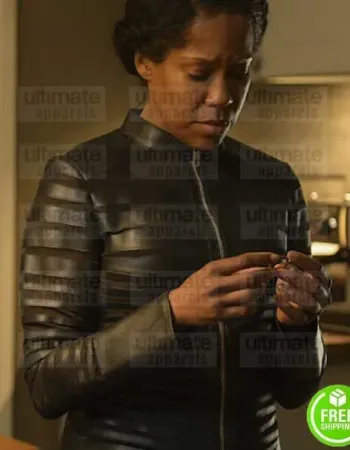 WATCHMEN TV SERIES REGINA KING BLACK JACKET WATCHMEN TV SERIES REGINA KING BLACK JACKET