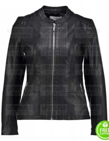 WOMEN'S BLACK LEATHER JACKET HOUSTON TX