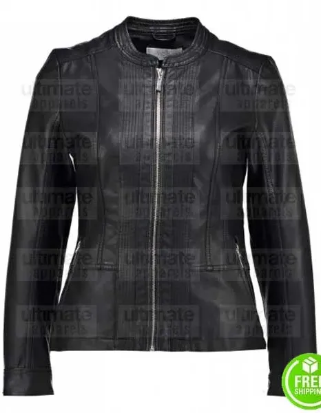 WOMEN'S BLACK LEATHER JACKET HOUSTON TX