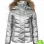 CAROLINE CHAMBERS SILVER FUR HOODIE FAUX LEATHER JACKET