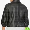 WOMEN'S PLUS SIZE BLACK BIKER LEATHER JACKET WOMEN'S PLUS SIZE BLACK BIKER LEATHER JACKET