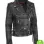 WOMEN'S HEAVY COWHIDE MOTORBIKERS BLACK LEATHER JACKET