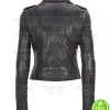 WOMEN'S LAMBSKIN BLACK BIKER LEATHER JACKET WOMEN'S LAMBSKIN BLACK BIKER LEATHER JACKET