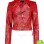 CROP LOOK BIKER LEATHER  JACKET