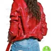 CROP LOOK BIKER LEATHER JACKET CROP LOOK BIKER LEATHER JACKET