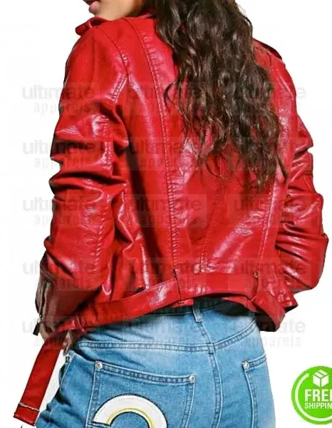 CROP LOOK BIKER LEATHER JACKET CROP LOOK BIKER LEATHER JACKET