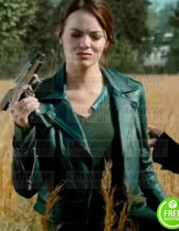 ZOMBIELAND DOUBLE TAP WICHITA (EMMA STONE) BLACK JACKET