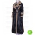 xXx ASIA ARGENTO (YELENA) FUR BLACK LEATHER COAT