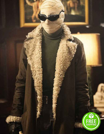 Doom Patrol Matt Bomer (Negative Man) Shearling Coat