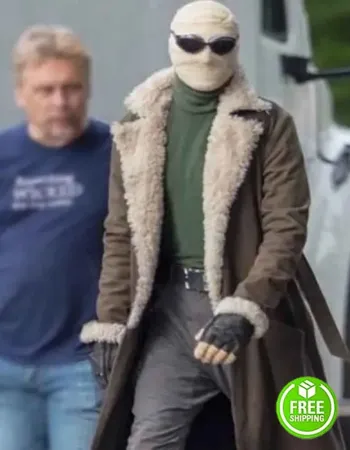 Doom Patrol Matt Bomer (Negative Man) Shearling Coat