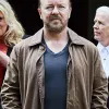 AFTER LIFE RICKY GERVAIS (TOM JOHNSON) BROWN JACKET