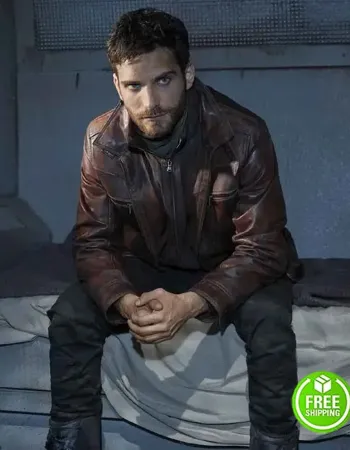 AGENTS OF SHIELD SEASON 5 JEFF WARD (DEKE SHAW) BROWN LEATHER JACKET